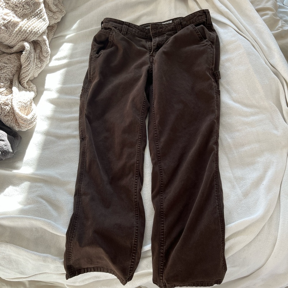 Carhartts loose fit dark brown petite